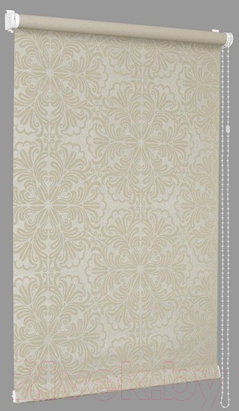 Изображение товара Рулонная штора Delfa Сантайм Металлик Принт СРШ-01 МД 7594 (73x170, светло-бежевый)