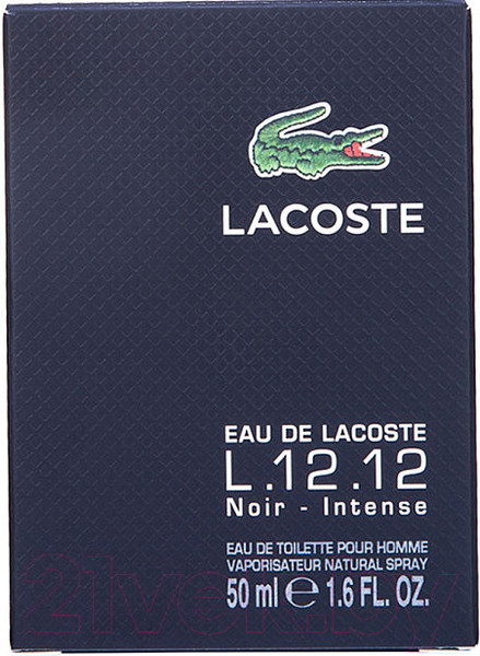 Изображение товара Туалетная вода Lacoste Eau De L.12.12 Noir (50мл)