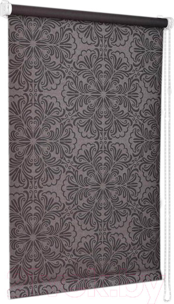 Изображение товара Рулонная штора Delfa Сантайм Металлик Принт СРШ-01 МД 7592 (43x170, шоколад)