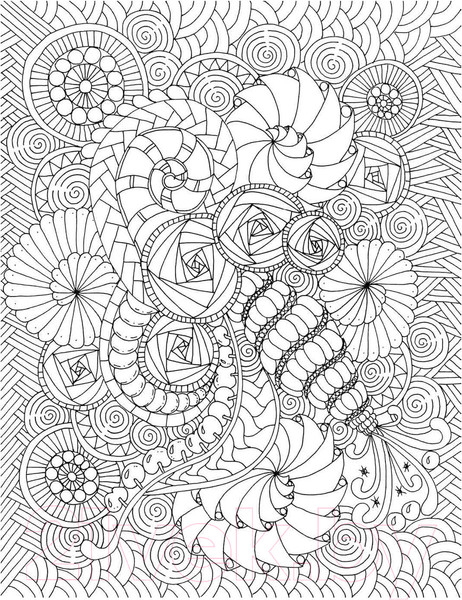 Изображение товара Раскраска-антистресс Попурри Дзен-Дудлинг. Успокаивающие завитки