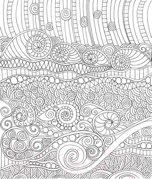 Изображение товара Раскраска-антистресс Попурри Дзен-Дудлинг. Успокаивающие завитки