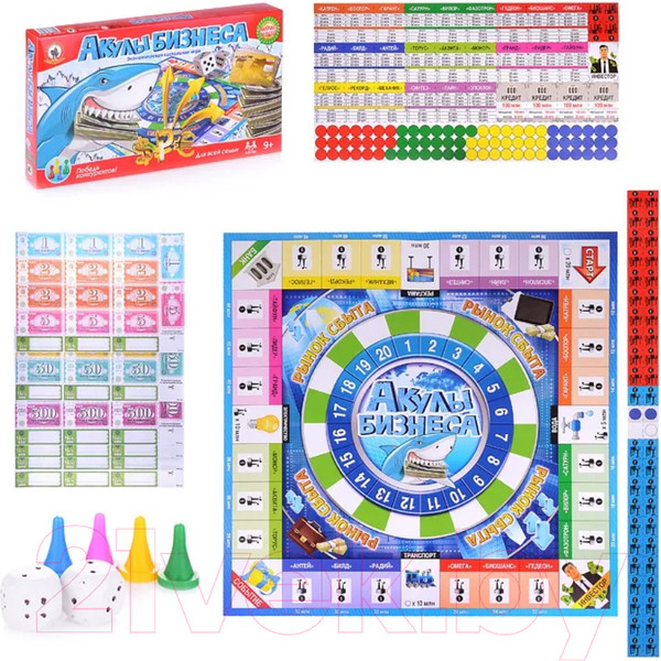 Изображение товара Настольная игра Русский стиль Акулы бизнеса / 03516