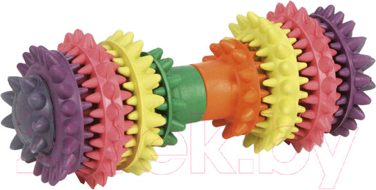 Изображение товара Игрушка для собак Beeztees Резиновая гантель для зубов мята / 625415