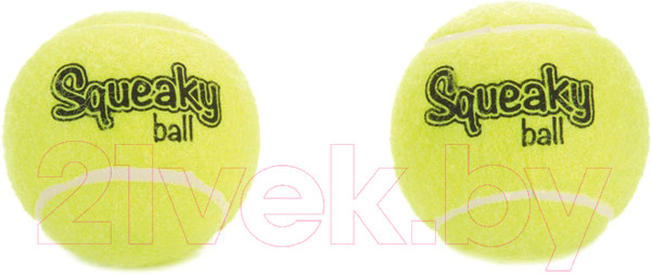 Изображение товара Набор игрушек для собак Beeztees Теннисный мяч с пищалкой / 625616