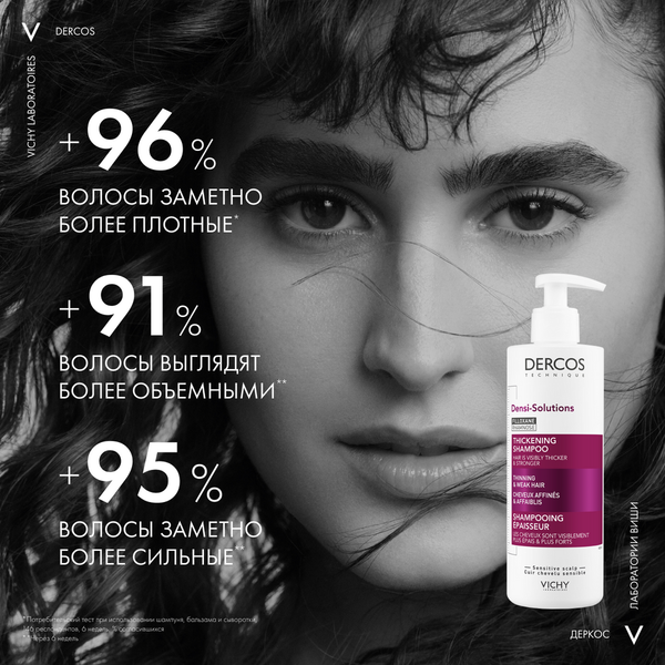 Изображение товара Шампунь для волос Vichy Densi-Solutions для истонченных волос (400мл)