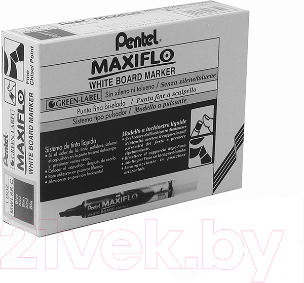 Изображение товара Маркер для доски Pentel Maxiflo / MWL5M-CO