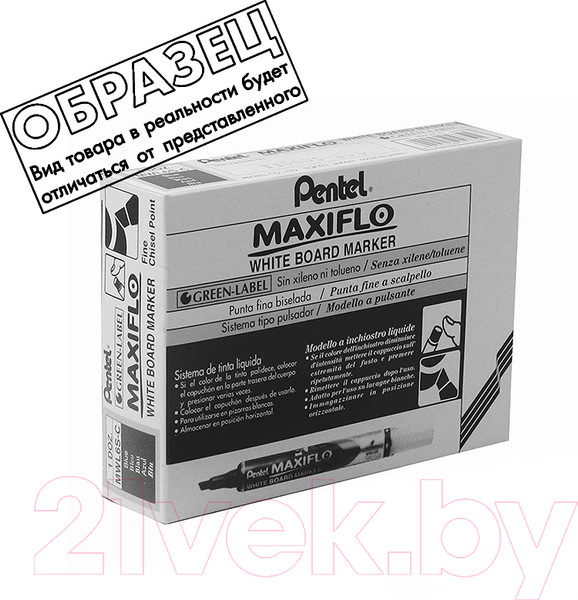 Изображение товара Маркер для доски Pentel Maxiflo / MWL5M-AO