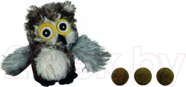 Изображение товара Игрушка для кошек Beeztees Плюшевая сова с кошачьей мятой / 440562
