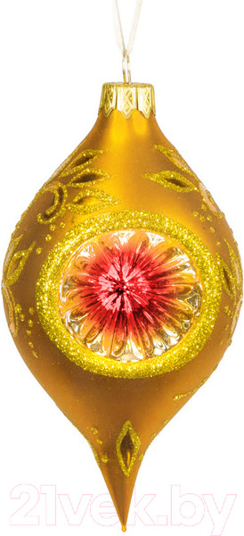 Изображение товара Елочная игрушка Грай Прожектор-сосулька золото Ф-108