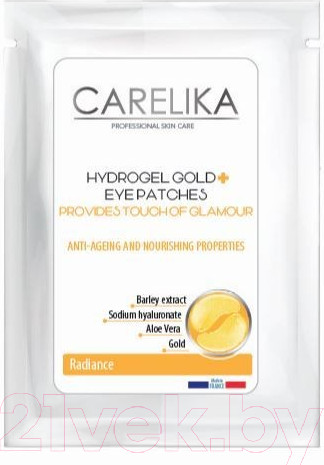 Изображение товара Патчи под глаза Carelika Гидрогелевые с золотом (3мл)