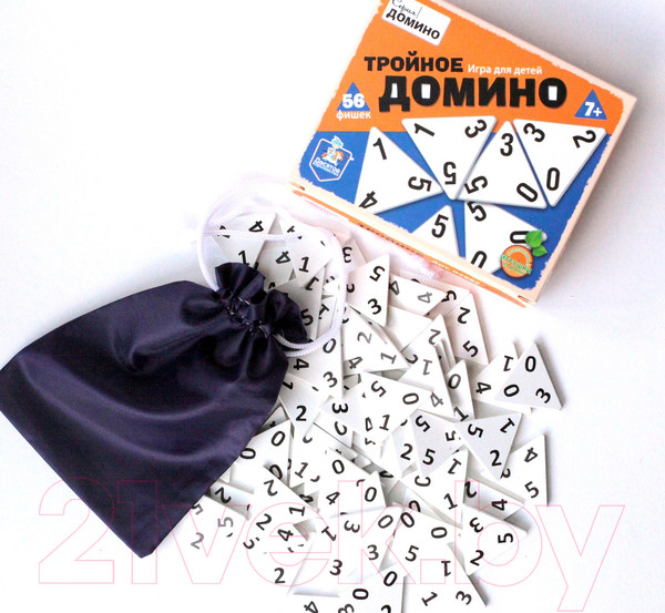 Изображение товара Домино Десятое королевство Тройное домино / 02982