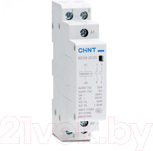 Изображение товара Контактор Chint NCH8-20/02 2HЗ / 256053