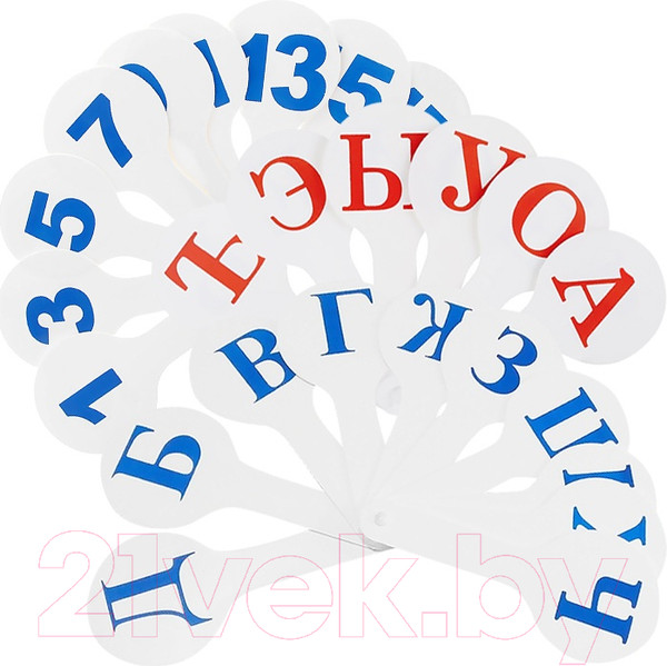 Изображение товара Касса-веер Darvish DV-2770 (гласные и согласные буквы, цифры)