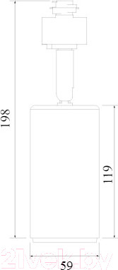 Изображение товара Трековый светильник Elektrostandard Svit GU10 MRL 1013 (черный/хром)