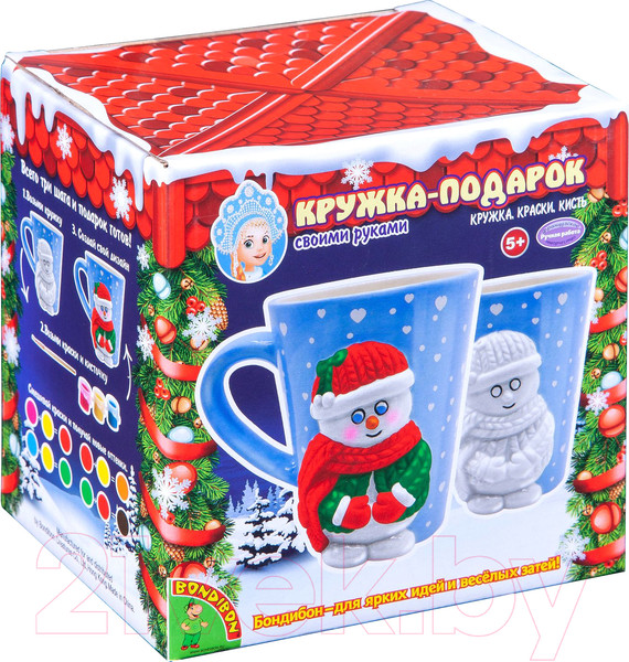 Изображение товара Набор для творчества Bondibon Кружка-подарок. Снеговичок / ВВ4700