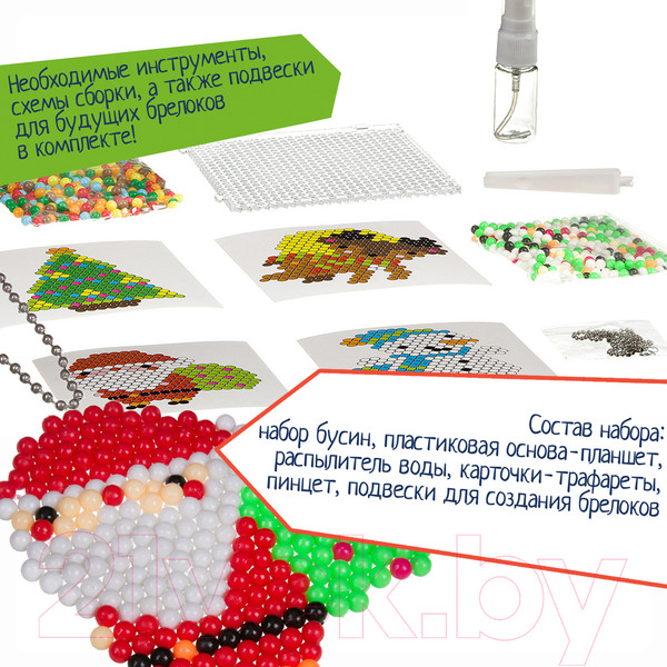 Изображение товара Развивающая игра Bondibon Новогодняя аквамозаика с Буки / ВВ3725