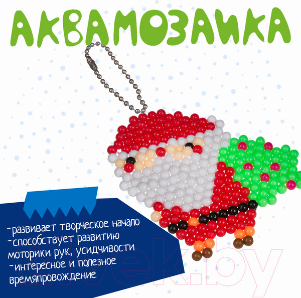 Изображение товара Развивающая игра Bondibon Новогодняя аквамозаика с Буки / ВВ3725