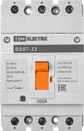 Изображение товара Выключатель автоматический TDM SQ0751-0010