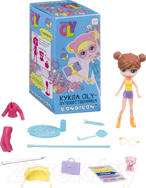Изображение товара Кукла с аксессуарами Bondibon OLY-путешественница / ВВ4312