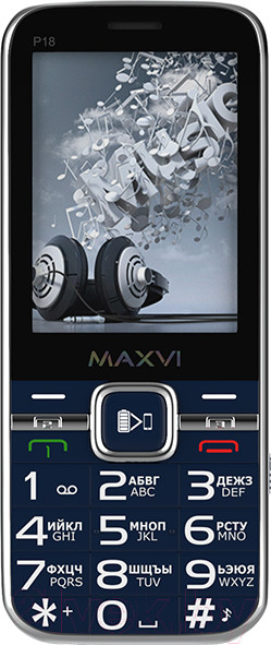 Изображение товара Мобильный телефон Maxvi P18 (синий)