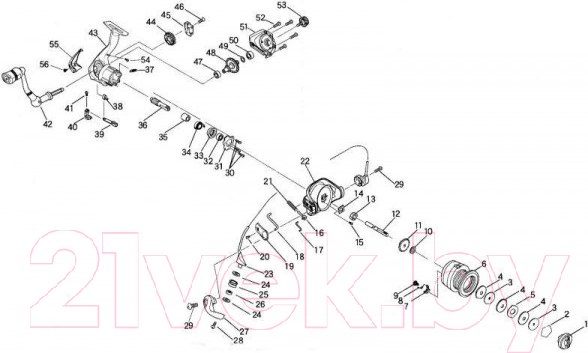 Изображение товара Катушка безынерционная Ryobi Virtus 2000 4+1bb