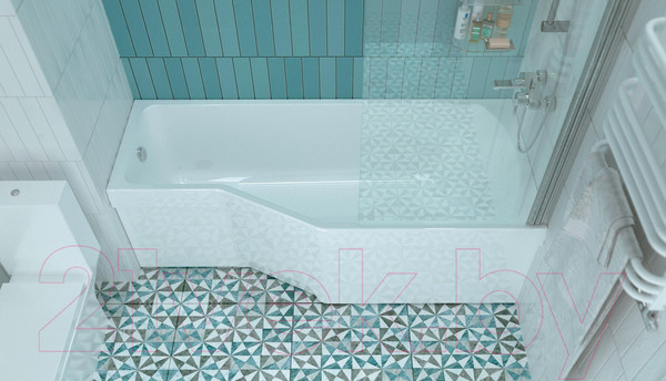 Изображение товара Ванна акриловая 1Марка Convey 170x75 R