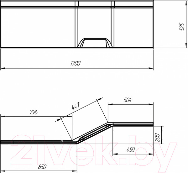 Изображение товара Экран для ванны 1Марка Convey 170 R