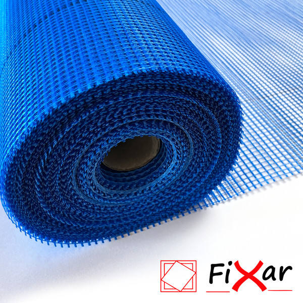 Изображение товара Стеклосетка Fixar Штукатурная ССШ-160 5х5мм / FIX-0006 (1х50м, синий)