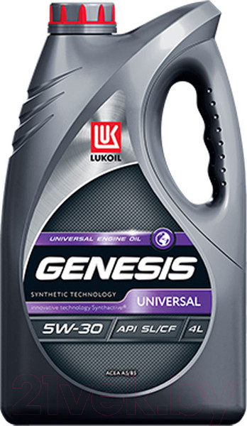 Изображение товара Моторное масло Лукойл Genesis Universal 5W30 / 3148621 (4л)