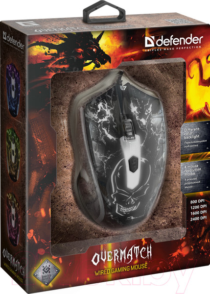 Изображение товара Мышь Defender Overmatch GM-069 / 52069