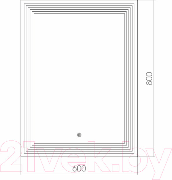 Изображение товара Зеркало Silver Mirrors Спарта 60x80 / ФР-00001412
