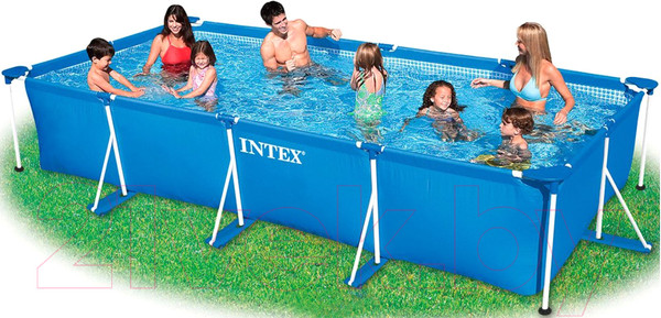 Изображение товара Каркасный бассейн Intex Rectangular Frame / 28274NP (450x220x84)