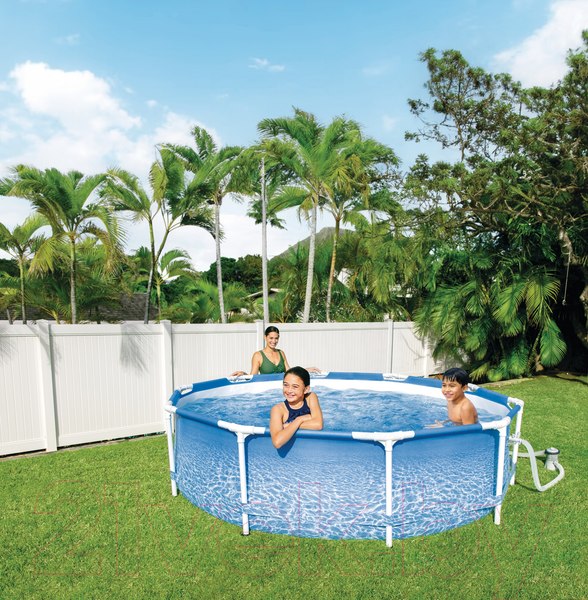 Изображение товара Каркасный бассейн Intex Metal Frame Beachside / 28208 (305х76) (c фильтром и насосом)