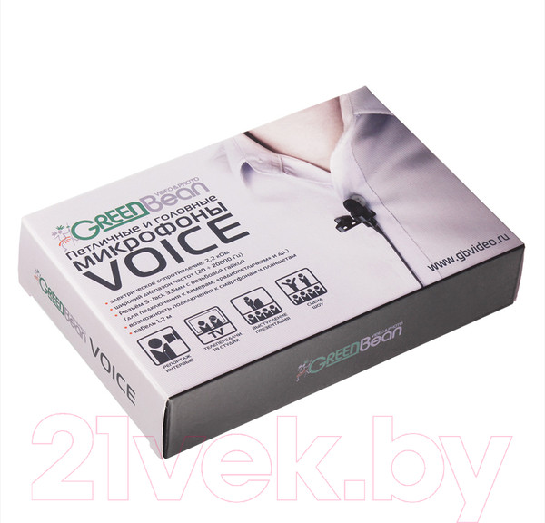 Изображение товара Микрофон GreenBean Voice 4 Black S-Jack / 25264