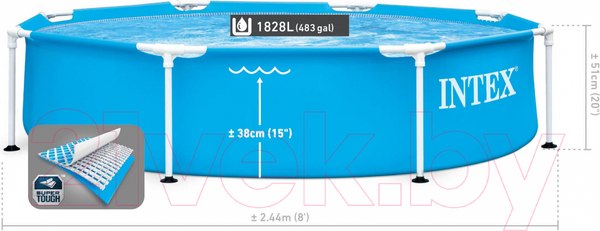Изображение товара Каркасный бассейн Intex Metal Frame 28205 (244х51)