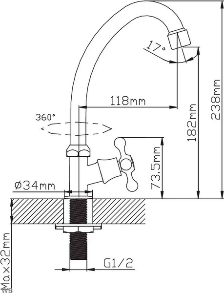 Изображение товара Смеситель Diadonna D410-65