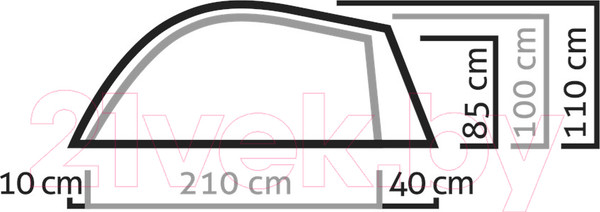 Изображение товара Палатка Salewa Litetrek II Light / 5622-5315 (Grey/Cactus)