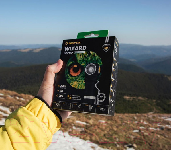 Изображение товара Фонарь Armytek Wizard C2 Pro Magnet USB / F08701W (теплый)