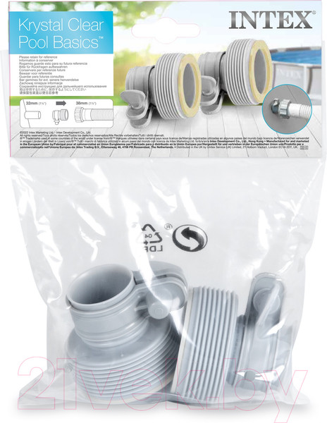 Изображение товара Комплект соединителей-переходников под шланг Intex 29061 32/38