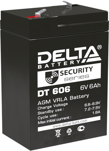 Изображение товара Аккумуляторная батарея DELTA DT 606