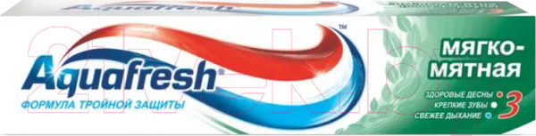 Изображение товара Зубная паста Aquafresh Mild and Minty Мягко-Мятная (125мл)