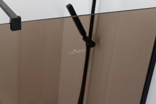 Изображение товара Душевая стенка Cezares LIBERTA-L-1-90-BR-NERO
