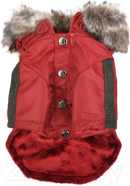 Изображение товара Куртка для животных Puppia Brock с капюшоном / PAUD-JM1851-RD-XXL (красный)