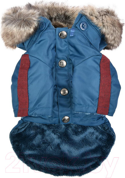 Изображение товара Куртка для животных Puppia Brock с капюшоном / PAUD-JM1851-TE-M (синий)