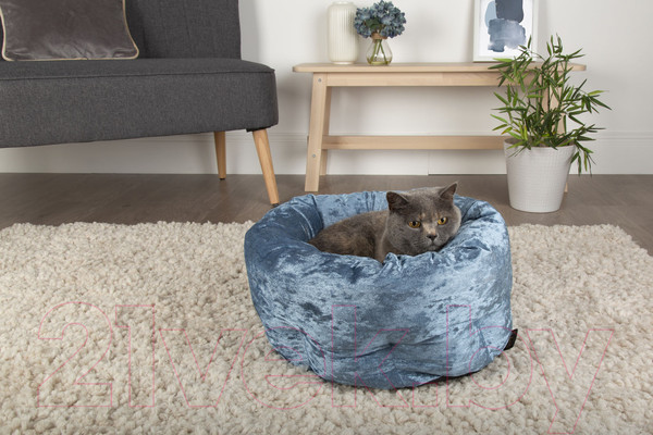 Изображение товара Лежанка для животных Scruffs Velvet / 660740 (синий)