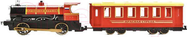 Изображение товара Поезд игрушечный Технопарк Поезд с вагоном. Красная стрела / CT10-038 (24)