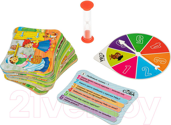 Изображение товара Настольная игра Bondibon Умная сова. Любимые сказки 1 / ВВ4835