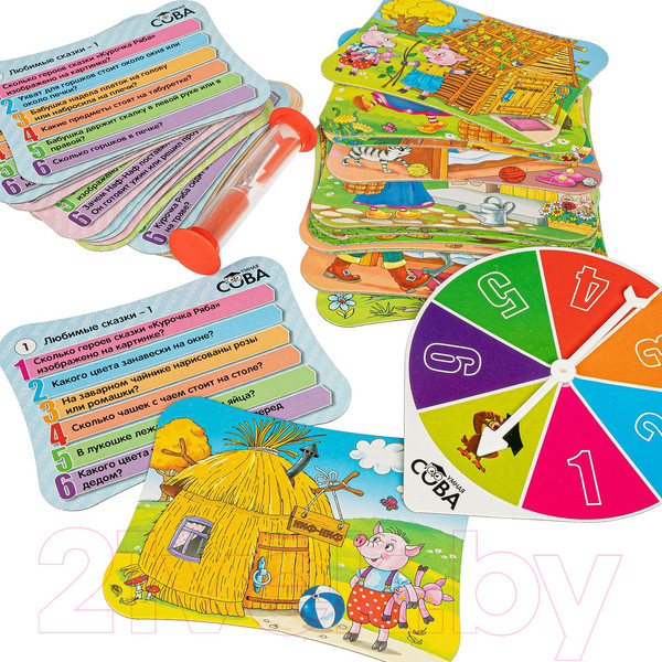 Изображение товара Настольная игра Bondibon Умная сова. Любимые сказки 1 / ВВ4835