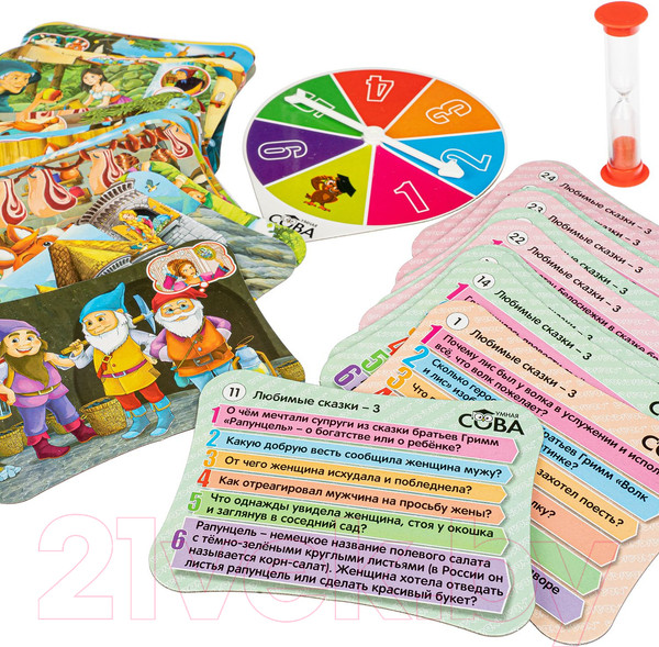 Изображение товара Настольная игра Bondibon Умная сова. Любимые сказки 3 / ВВ4839