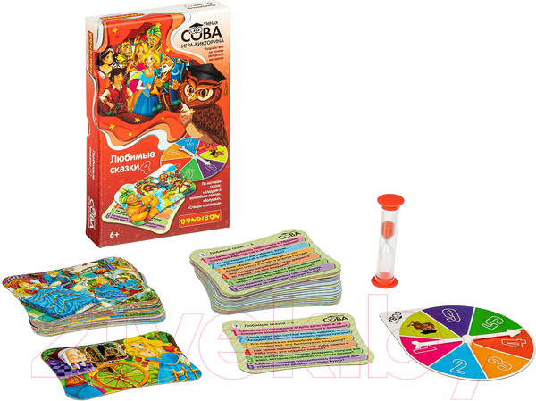 Изображение товара Настольная игра Bondibon Умная сова. Любимые сказки 4 / ВВ4840